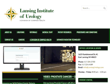 Tablet Screenshot of lansingurology.com